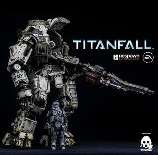 Illustration for article titled Painted Prototype of Threezero's Titanfall Titan And Pilot